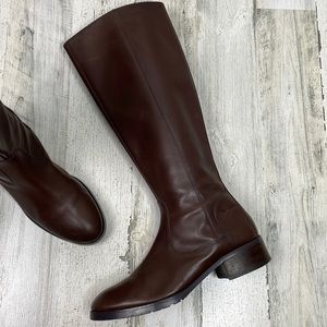 Donald Pliner brown leather tall boots - 7.5M